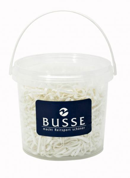 BUSSE Elastic Rubberbands Plaiting SILIKON 30 / White - Eqclusive  - 1