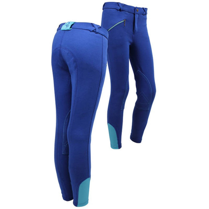 QHP Ridingbreech Junior 116 / Royalblue-Turquoise - Eqclusive  - 1